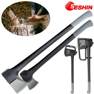 seshin 탄소강 대형 도끼/벌목용 장작패기 (전장/710mm,790mm) 미끄럼방지 TPR손잡이/케이스포함