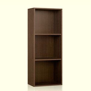 대주기획 A4수납3단책장DIY -월넛 3단수납장 3단공간박스