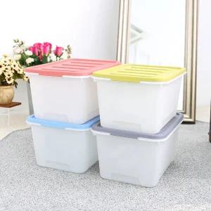 화이트블럭 리빙박스 수납정리함 24L 4개