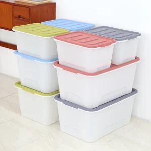 화이트블럭 리빙박스 수납정리함 56L1개+72L1개