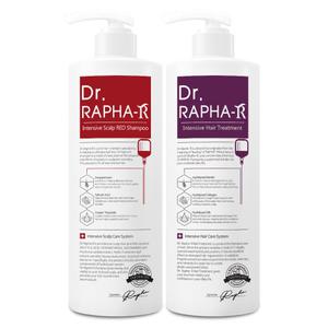 닥터라파알 레드 탈모 샴푸 1L + 트리트먼트 1L 비듬 가려운 두피케어 손상모발용 플로럴머스크향