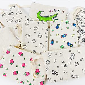 [문구티쳐] 토단 파우치 꾸미기 (11종) 도안파우치 필통꾸미기 패브릭