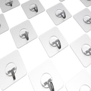 몬스터클리어겔 초강력 후크 반투명 타올 벽걸이 행거 액자 5개 1SET 흔적없는 못없이 사용