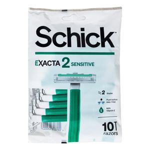 쉬크 이그젝타2 센서티브 휴대용 일회용 면도기 10입 X 1개