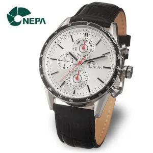 [네파] NEPA 남성 정장 가죽 손목시계 N3039-SILVER