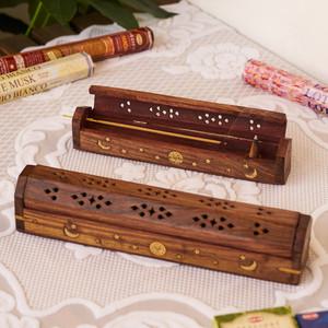 문 박스 인센스 홀더 스틱 콘 향 받침대 향통