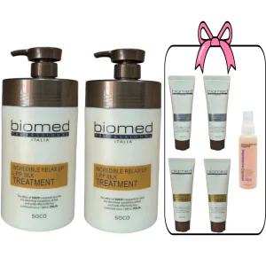 바이오메드 인크레더블 릴렉스업 LPP 실크트리트먼트1000mlX2 + 여행용/휴대용 100mlX5(샴푸 2+트리트먼트 2+투페이스)