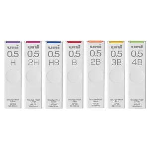 유니 스머지 프루프 슬라이딩 샤프심 UL-S 0.5mm