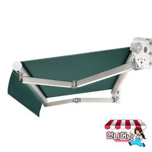 어닝 5.0 x 2.0m 자가설치 천막 캐노피 농막 가게 옥상 차양 그늘막 햇빛가리개 방수 접이식 수동 고정