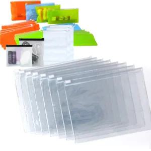 PVC슬라이드지퍼백/투명-28x21(10장)/고주파지퍼백/파우치