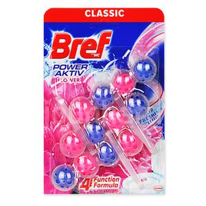 브레프 변기세정제 파워액티브 플라워향50g 3Px1개