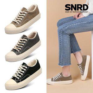 [SNRD]여성 키높이 단화 털운동화 군밤스니커즈