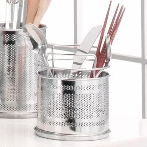 [엠에스리빙]스텐수저통/올스텐수저통/원형직사각