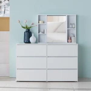 오비에르 3단 와이드 서랍장 + 수납거울