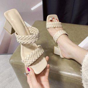 [제라카] 여름 꼬임 스트랩 6cm 슬리퍼힐 미들힐 AC710