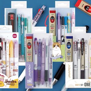 [문구티쳐] 자바 올인원 선물세트 5종 택1 / 볼펜,형광펜,샤프,샤프심 구성 / 종합세트 / 필기도구모음