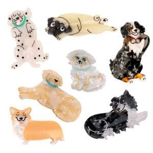 쿠쿠수제뜨 강아지 컬렉션 보더콜리 집게 머리핀 집게핀 Coucou Suzette