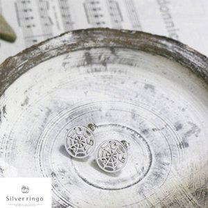 [실버링고]실버925 거미줄모양귀걸이 스파이더웹E