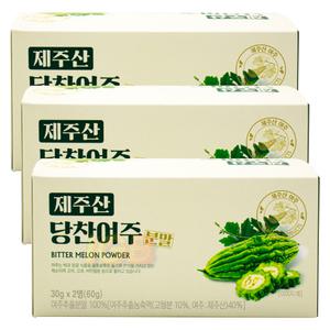 GBMS 제주산 당찬여주 분말 30g X 2병 3통 I
