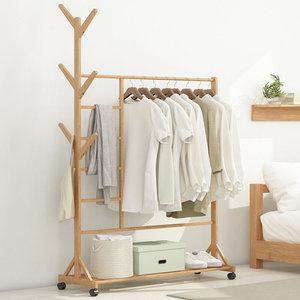 멀티 원목 행거 1000 옷걸이 스탠딩 튼튼한 우드 행거