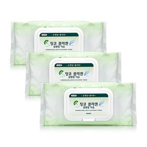 네슈라 징코 콜라겐 클렌징 티슈 100매 X 3개