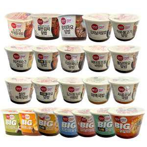 CJ 햇반 컵반 컵밥 빅컵밥 29종 골라담기 사골곰탕 스팸 치킨 참치마요 김치 미역국밥 제육덮밥 불닭