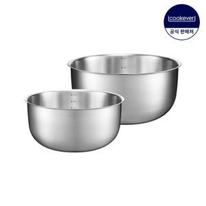쿡에버 프라티코 스텐 믹싱볼 2종 세트 (21+24)