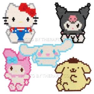 [쎄라피트]산리오 캐릭터 픽셀블럭 5종 세트 미니 디폼블럭