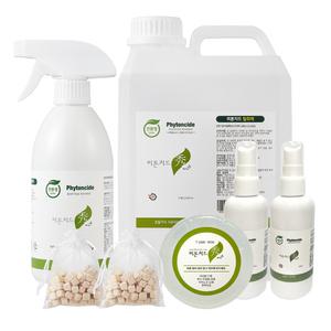 피톤치드수 편백수 탈취제 피톤치드 스프레이 2l+500ml + 휴대용 2개+편백칩2개 + 천연비누