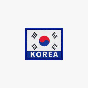 야광 코리아 태극기 패치 - 군인가방 밀리터리 군용 패치 가방 벨크로 와펜 전역선물 약장 곰신 꽃신