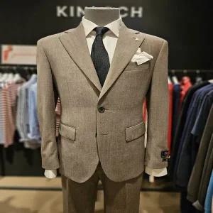 [킨록바이킨록앤더슨](신세계 사우스시티)베이지 캐시미어 블랜디드 하이 퀄리티 슬림 핏 정장(CGS32C2M7)