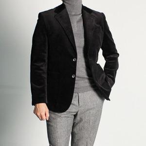 brandline 가을 겨울 코듀로이 골덴 블랙 남자 콤비 자켓 마이 블레이져