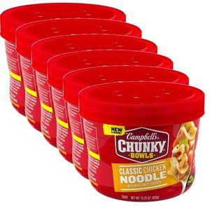 미국직구 Campbell s 캠벨 수프 청키 클래식 치킨 누들 스프 432g 6팩