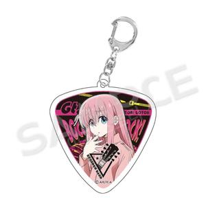 봇치더락 봇치더록 아크릴 키링 키홀더 열쇠고리 삼각 기타 피크 모양
