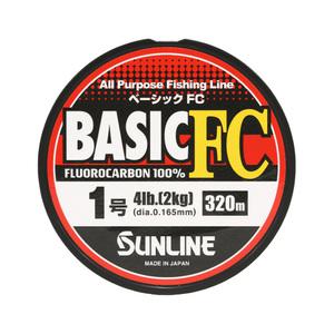 [09피싱]선라인 베이직에프씨 320m 플로로카본 원줄 쇼크리더
