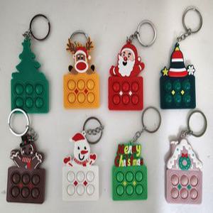 크리스마스 푸쉬팝 팝잇 키링 어린이집 단체선물 8종세트 KC인증