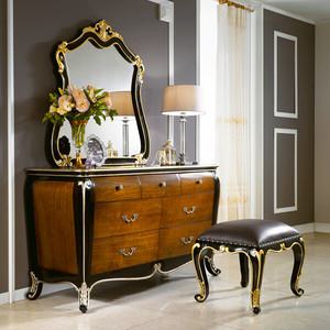 유캐슬 벤티 엔틱 원목 화장대세트 1450 (화장대+거울)