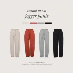 핫핑 [셋업가능] 이지핏 기모 밴딩 조거팬츠