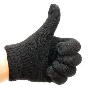 이중 북극곰 요술 장갑 블랙 밍크 방한용 기모 겨울용 군용 두꺼운