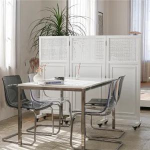 린도 이동형 3단 파티션 (1380) 가벽 바퀴 사무실 가림막 원목 이동식 접이식 인테리어 칸막이