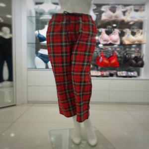 [비너스] 비너스솔브 면100% 선염 레드 기모체크 이지웨어 여성 하의 SPA238WP