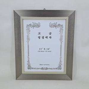 고급 메탈실버라인 영정액자 11x14 장수 사진 장수액자 사진크기 가로28cm 세로35.4cm