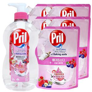 프릴 베이킹소다 와일드 베리향 본품 700ml 1개 + 리필 1L 5개