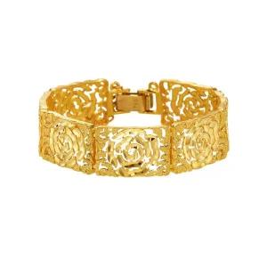 갤러리아 여자 순금 팔찌 장미 꽃 리스틀릿 24K 37.5g 18K장식