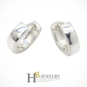 [호림쥬얼리]실버92.5Silver은귀걸이데일리(HR)실버 유광 심플 원터치 귀걸이(NO.33299)