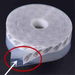 유리문 욕실문 틈새 막기 35mm 투명 물막이 테이프 샤워부스 여닫이문