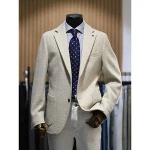 갤러리아 BON 아이보리 카미치아 울 부클 져지 캐주얼 재킷 BN3FEA232