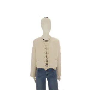 [롯데백화점]SOUP V넥 울혼방 부클 크롭 자켓 SA2JKM2