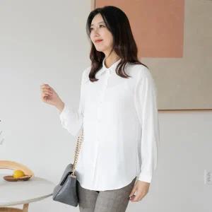 [마담4060]엄마옷 마담4060 슈가버튼블라우스-QBL2309051-