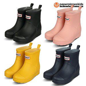 [페이퍼플레인키즈]키즈 장화 숏 레인부츠 아동 초등 여아 어린이 주니어 유아 패션 레인 슈즈 학생 남...